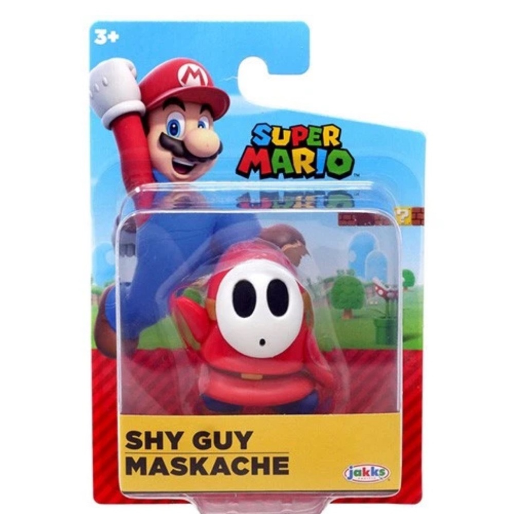 NEW Jakks 86726 RED SHY GUY 2.5 Inch Mini-Figure Super Mario Bros Nintendo toy